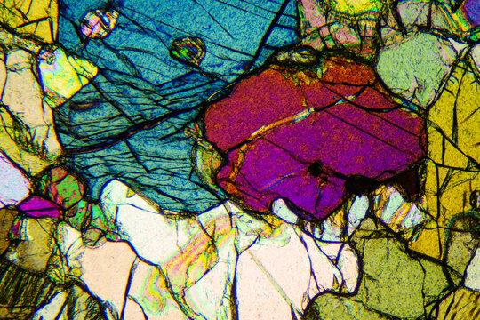 Micrograph of peridotite