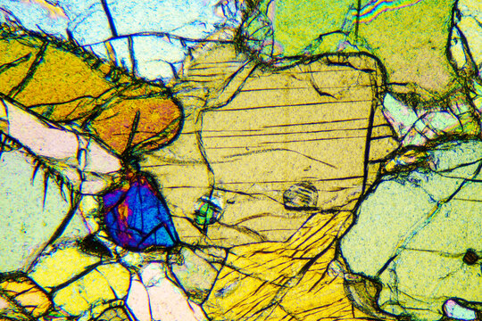 Micrograph of peridotite