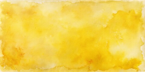 Obraz premium Watercolor painted paper background with abstract yellow colors, perfect for artistic designs