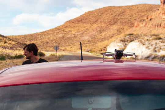 Drone Prep in the Patagonian Desert