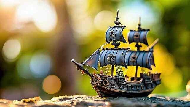a toy pirate ship
