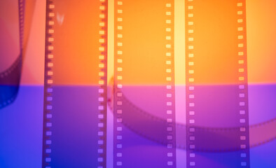 Obraz premium real film for color cinematographic background