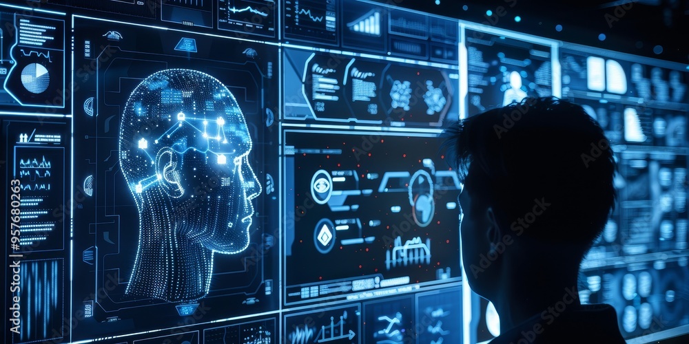 Leinwandbilder Innovative UX design concepts integrating AI and machine learning for personalized user interactions