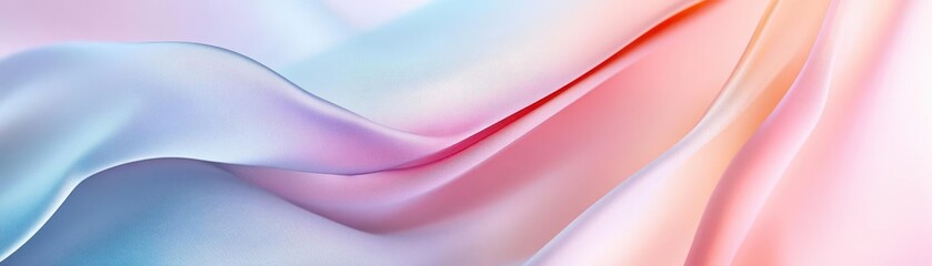 Smooth pastel curves, soft fabric texture, abstract design