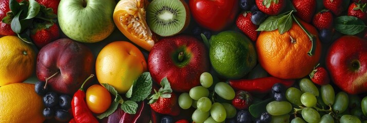 Healthy Drink Made with Fresh Fruits and Vegetables Smoothie