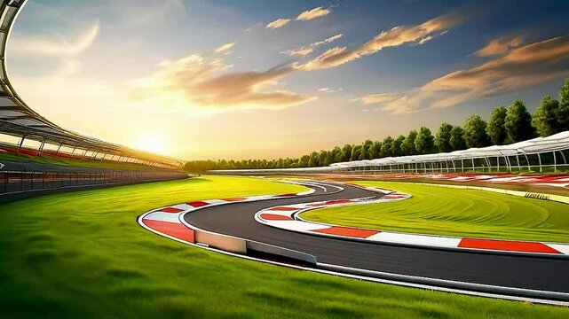 a race track  to represent the topic of the article - How to Make Money From  Racetracks