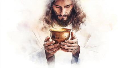 Communion sacred sacrament where believers partake of bread and wine, symbolizing body and blood Jesus Christ, and reaffirming their faith and commitment their religion through this holy rite.