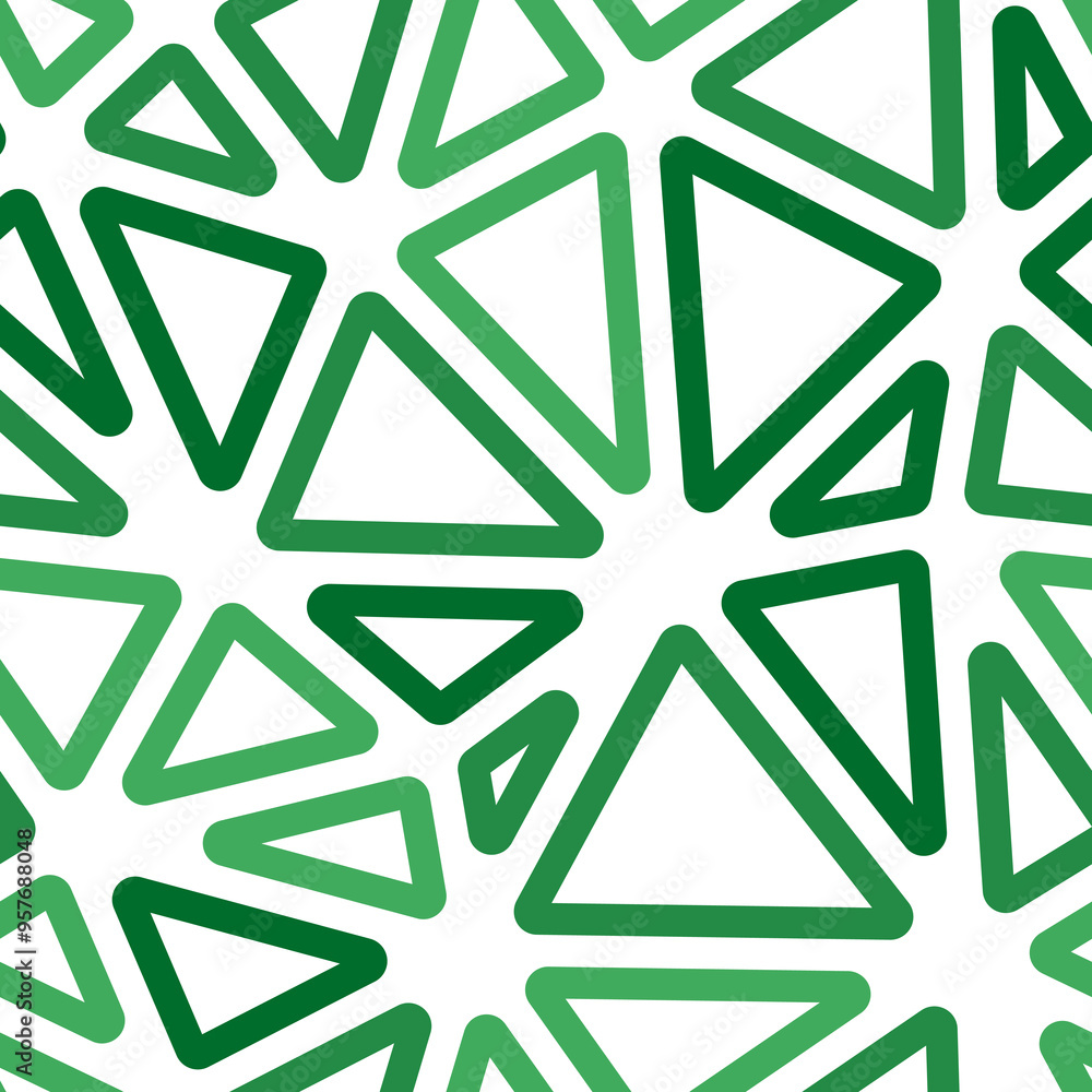 Poster abstract mosaic background. big triangles size. monotone style. rounded triangles outlined. repeatab