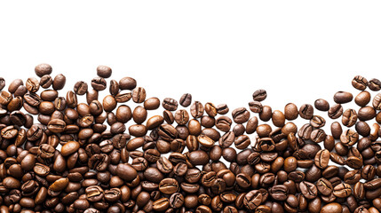 Coffee Beans Thrown  - Isolated On Transparent Background , Quality Enhanced With Ai 