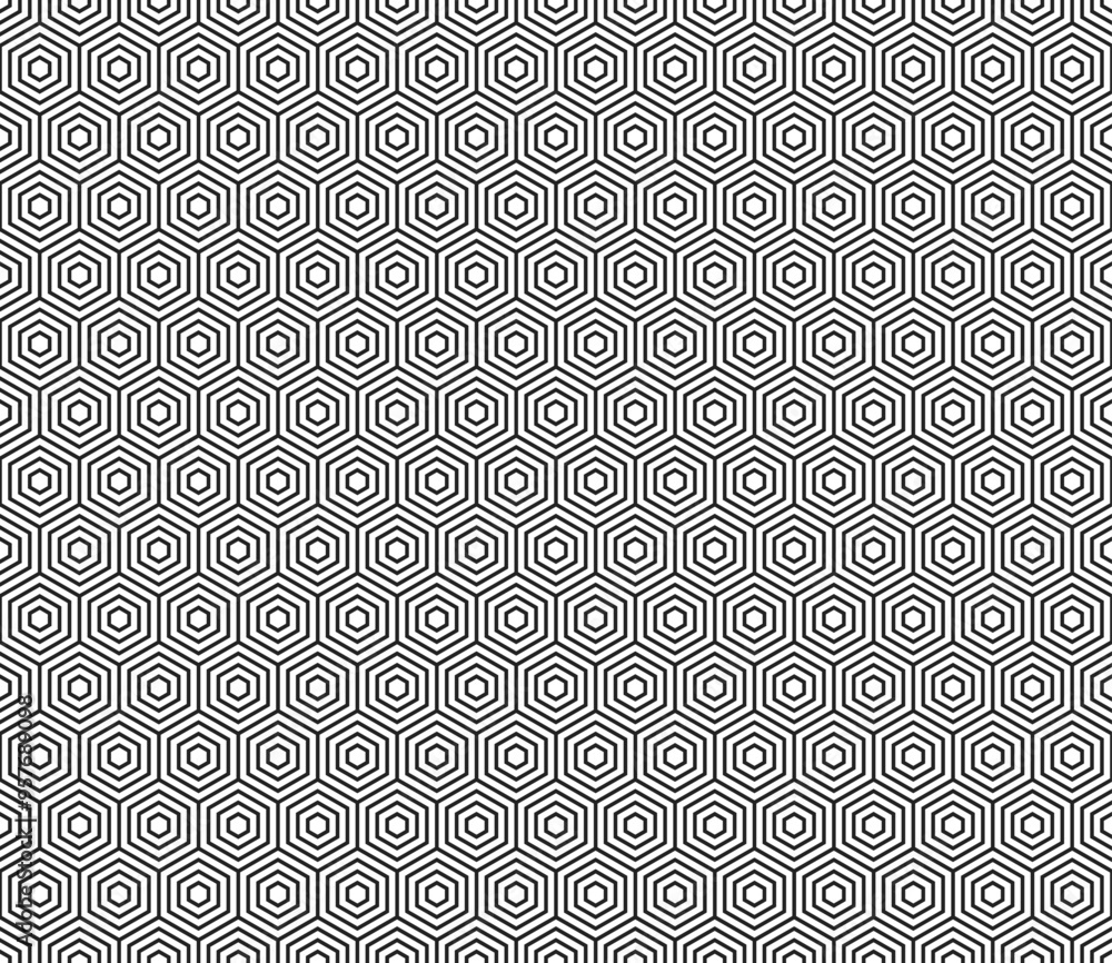 Poster honeycomb mosaic hexagons background. simple stacked hexagons pattern. hexagon cells. seamless tilea