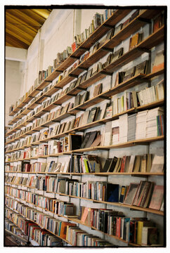 Bookshelf in a store