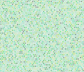 Hexagon vector pattern. Geometric elements of varied style and color. Small hexagon geometric shapes. Tileable pattern. Seamless background. Nice vector illustration.