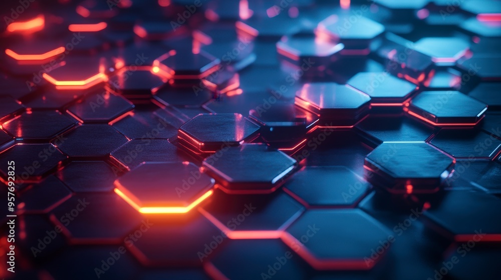 Poster Hexagonal Harmony: Interactive Layers of Blending Opacity for Dynamic Visual Effects