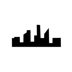 silhouette of urban buildings