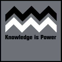 Knowledge is Power word frame 