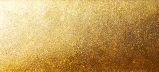 Gold abstract background or texture and gradients shadow horizontal shape with space for design. Web banner. Wide. Panoramic. Website header