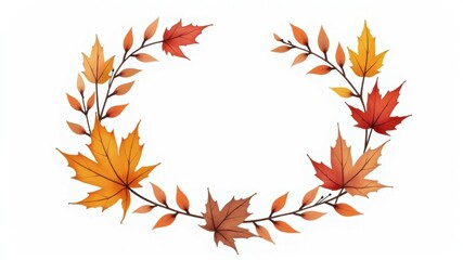 A leafy design with a white background