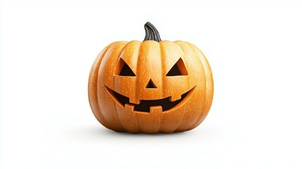 A pumpkin with a scary face on it