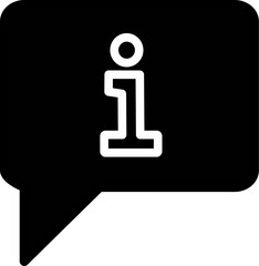 Information speech bubble icon. Exclamation mark chat vector icon. Replaceable vector design.