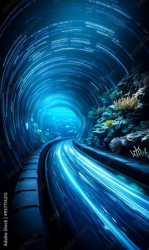 Poster digital data seascape: exploring big data oceanography with realistic sea life in first-person view