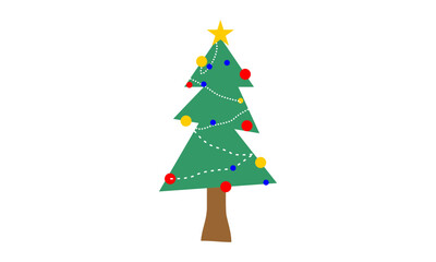 christmas tree
simple christmas tree illustration image