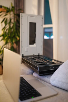 improvised home office