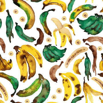 Seamless pattern with bananas