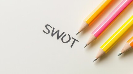 Business plan with vision statement and financial forecast, strategic goals concept with copy space for text