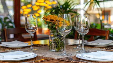 Placemat: A mat designed to be placed under each plate, protecting the table and adding a stylish touch to the dining experience.
