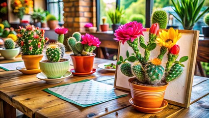 Savor the sweet serenade of blooming cactus blossoms as you indulge in our vibrant menu, crafted to capture