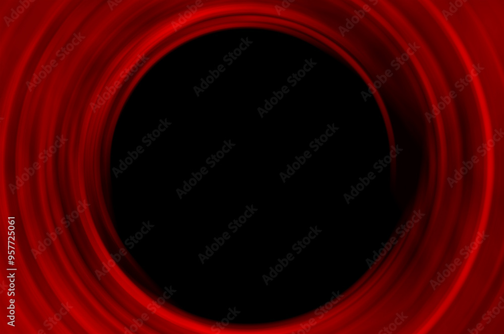Poster red abstract circle and beautiful abstract of a spinning background. red generated fractal pattern a
