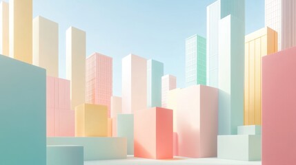 Pastel Cityscape