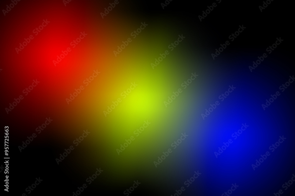 Poster gradient background with rainbow color red yellow blue. abstract illustration background. colorful r