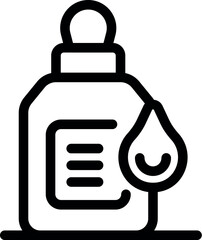 Obraz premium This icon represents a cosmetic product with moisturizing properties, suitable for beauty and skincare marketing materials