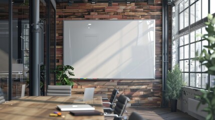 Whiteboard: A flat, white writing surface, either wall-mounted or on a stand, designed for use with markers. Great for brainstorming, organizing ideas, and visual presentations.
