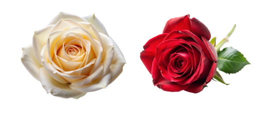 Beautiful Rose Flower Head Collection - PNG Graphic with Transparent Background