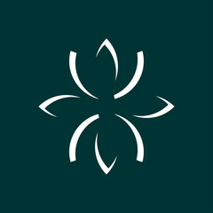  flower logo, abstract leaf logo, logo design for foundation, health logo design, logo design for yoga with abstract flower and leaf shape as a symbol of health and life