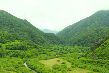 Fototapeta premium 北海道上ノ国町の風景