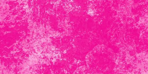 Abstract magenta painted rustic scratched grungy watercolor texture of a concrete wall with cracks and scratches, grunge paint pure magenta watercolor background on white abstract paper texture.