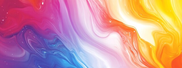 Obraz premium Abstract Colorful Swirling Liquid Paint Design