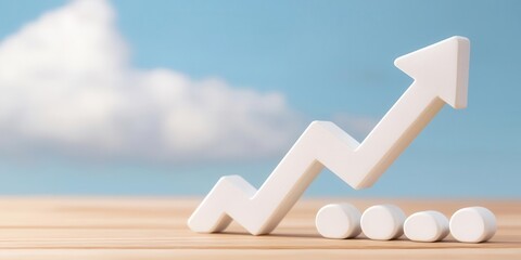 Interest rate percentage sign in a downward spiral, symbolizing a worsening economy trend.