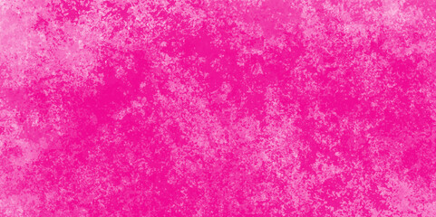 Abstract magenta painted rustic scratched grungy watercolor texture of a concrete wall with cracks and scratches, grunge paint pure magenta watercolor background on white abstract paper texture.