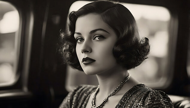 vintage retro beautiful woman 1920s 1930s movie cinema beauty fashion