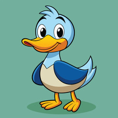 Cheerful Duckling Illustration