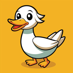 Cheerful Duckling Illustration