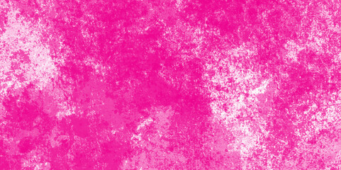 Abstract magenta painted rustic scratched grungy watercolor texture of a concrete wall with cracks and scratches, grunge paint pure magenta watercolor background on white abstract paper texture.