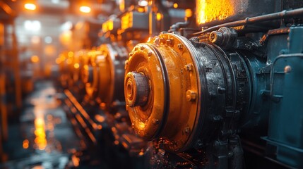 Fototapeta premium Industrial Machinery Close-up