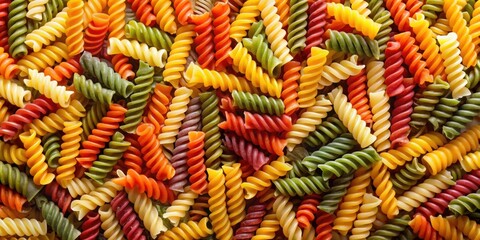 Colorful macaroni pasta filled with vibrant and eye-catching hues, macaroni, colorful, pasta, vibrant, eye-catching, food