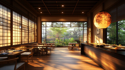 Sushi bar, sushi, bar, japanese restaurant, traditional, food, tipical, house, architecture, 