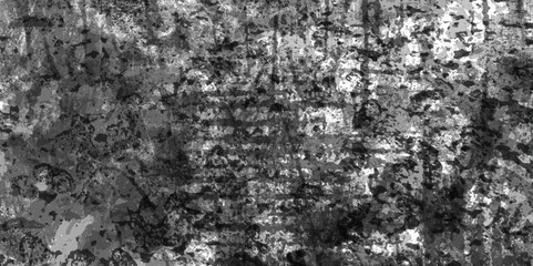 Abstract black and white painted rustic scratched grungy watercolor texture of a concrete wall with cracks and scratches, grunge paint dark black watercolor background abstract paper texture.